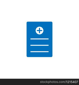 Vector, illustration, medical report icon design template