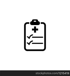 Vector, illustration, medical report icon design template