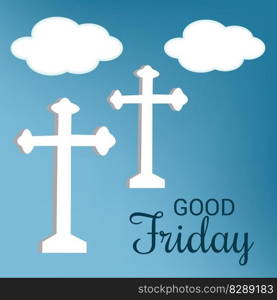 Vector illustration of a Background for Good Friday. Christian holiday.