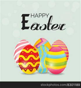 Vector illustration of a Background for Happy Easter.
