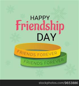 Vector illustration of a Background for Happy Friendship Day.