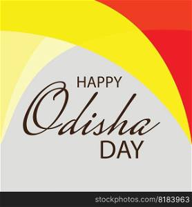 Vector illustration of a Background for Happy Odisha Day Celebration