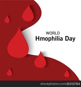 Vector illustration of a Background for World Hemophilia Day.