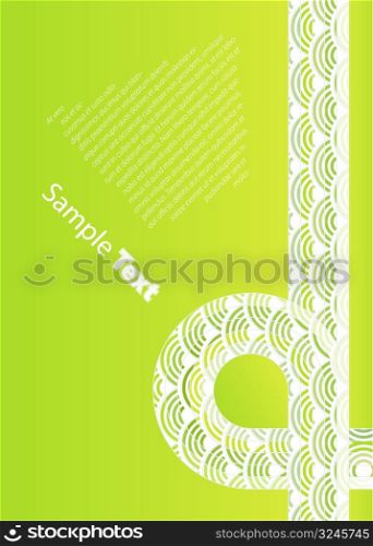 Vector illustration of a beautiful ecology retro design background. Lots of copy space.