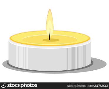Vector illustration of a candle