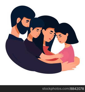 vector illustration of a happy family, mother father daughter son holding hands and hugging, complete prosperous family vector,. vector illustration of a happy family, mother father daughter son holding hands and hugging, complete prosperous family vector