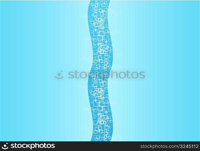 Vector illustration of a modern central abstract business or technology background.