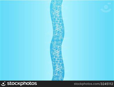 Vector illustration of a modern central abstract business or technology background.