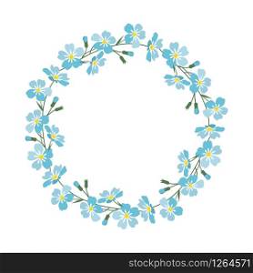 Vector illustration of a natural frame. Hand drawn frame with leaves and flowers. Frame with leaves