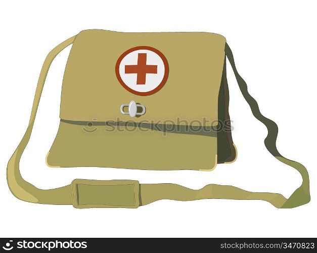 Vector illustration of a nurse bag