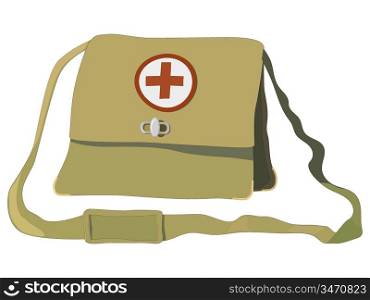 Vector illustration of a nurse bag