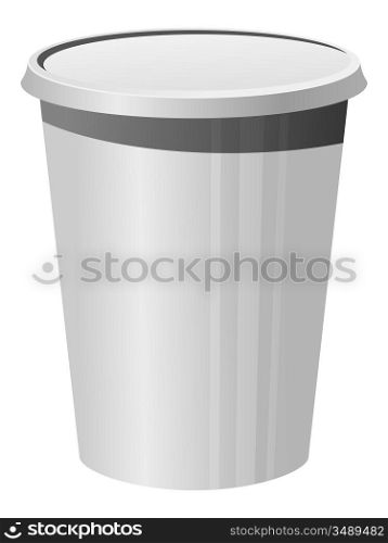 Vector illustration of a plastic cup
