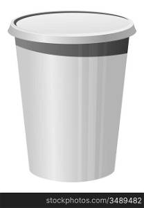 Vector illustration of a plastic cup