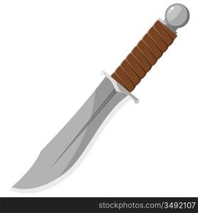 Vector illustration of a sharp knife