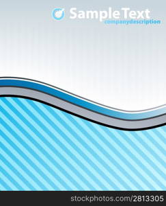 Vector illustration of a striped modern lined art background with sample logo.