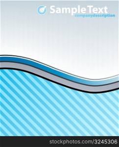 Vector illustration of a striped modern lined art background with sample logo.