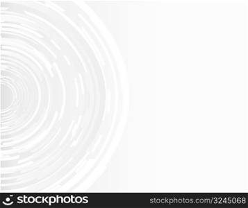 Vector illustration of a stylized techno circle abstract paper background.