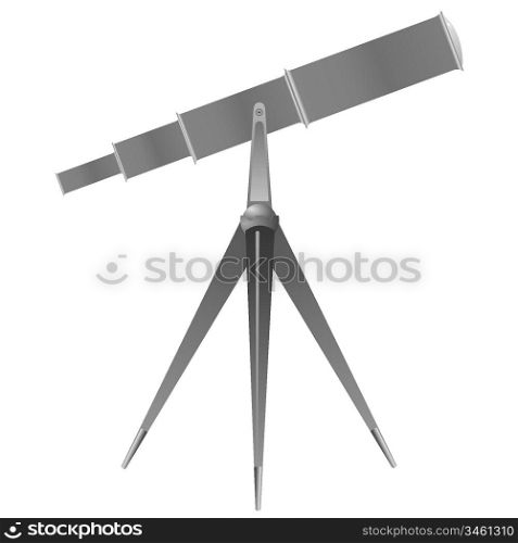 Vector illustration of a telescope
