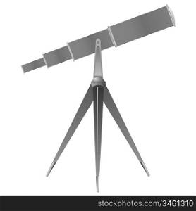 Vector illustration of a telescope