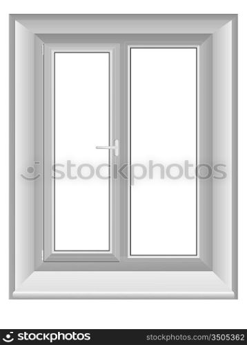 Vector illustration of a window