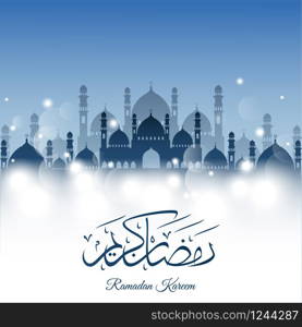 Vector illustration of Abstract background for ramadan kareem