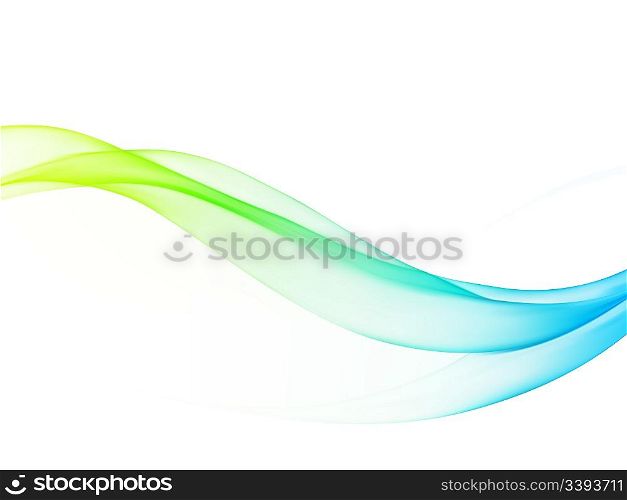 Vector illustration of abstract colored smoke background with color curved lines