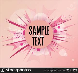Vector illustration of abstract colorful background with place for text. Abstract colorful background
