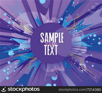 Vector illustration of abstract colorful background with place for text. Abstract colorful background