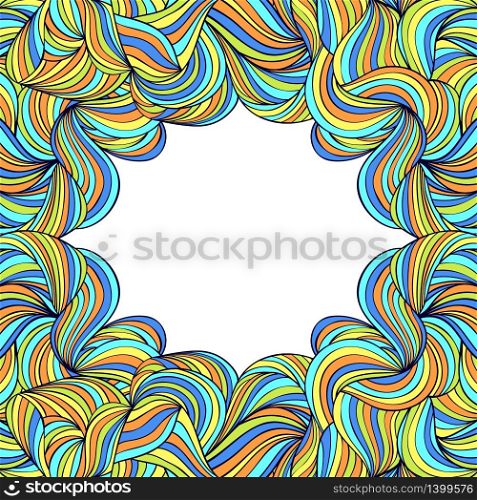 Vector illustration of abstract colorful frame