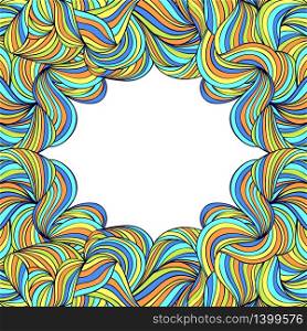 Vector illustration of abstract colorful frame