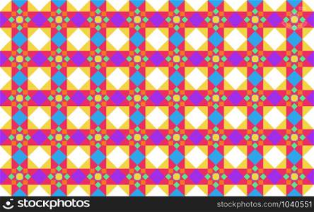 Vector illustration of abstract colorful geometric seamless pattern background