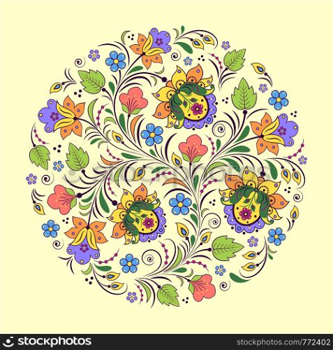 Vector illustration of abstract floral pattern . abstract floral pattern