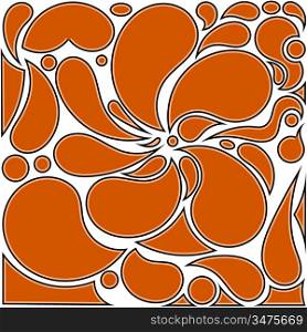 Vector illustration of abstract of orange background
