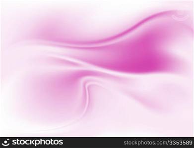 Vector illustration of abstract pink background imitating smooth silk cloth