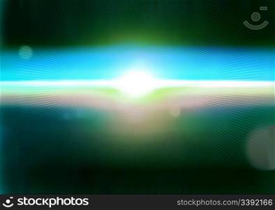 Vector illustration of abstract space background made of light splash