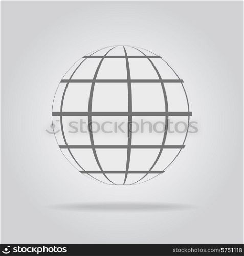 Vector illustration of an abstract sphere in a strip