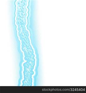 Vector illustration of an abstract stylized water flow lined art background.