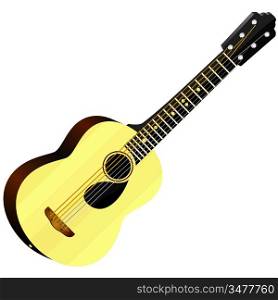 Vector illustration of an acoustic guitar