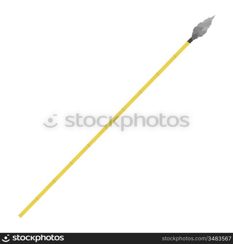 Vector illustration of an ancient spear