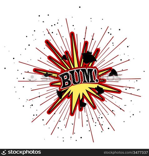 Vector illustration of an explosion. EPS10