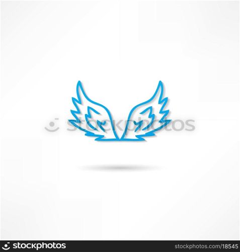 Vector illustration of angel icon.