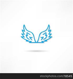 Vector illustration of angel icon.