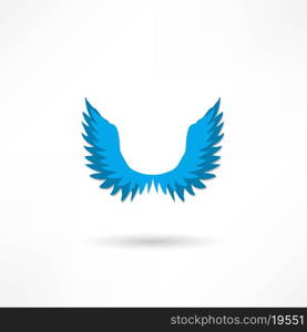 Vector illustration of angel icon.