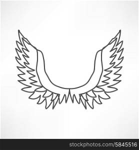 Vector illustration of angel icon