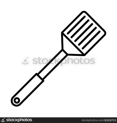 vector illustration of barbeque spatula isolated