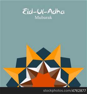 Vector Illustration of Beautiful Greeting Card Design &rsquo;Eid Adha&rsquo; (Festival of Sacrifice) EPS10. Vector Illustration of Beautiful Greeting Card Design &rsquo;Eid Adha
