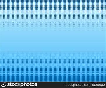Vector illustration of blue halftone banners background