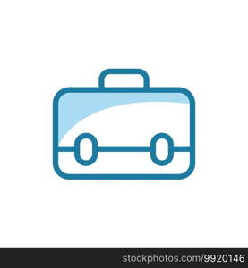 Vector illustration of briefcase icon design template