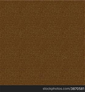 Vector illustration of brown Leather seamless pattern