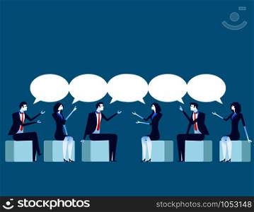 Vector illustration of business meeting. Concept business presentation.